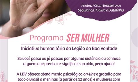 Mulher Direitos E A O Lbv Intensifica Seu Programa Gratuito Que