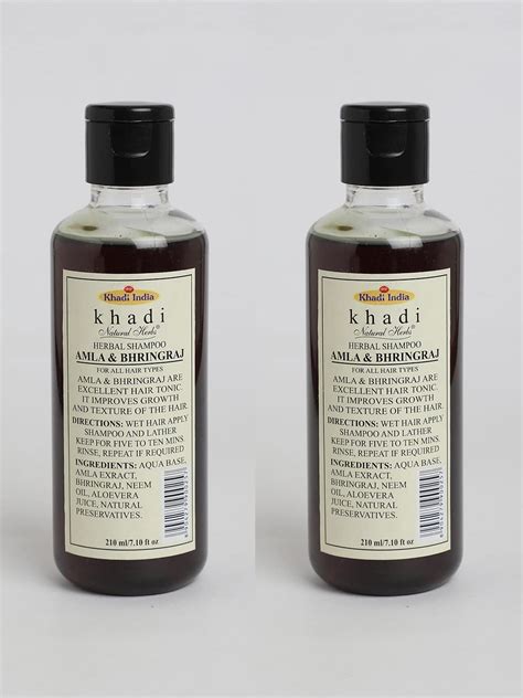 Buy Khadi Natural Amla Bhringraj Shampoo Set Of 2 Online At Low