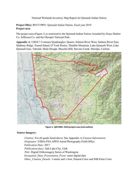 National Wetlands Inventory Map Report For Quinault Indian Nation Docslib