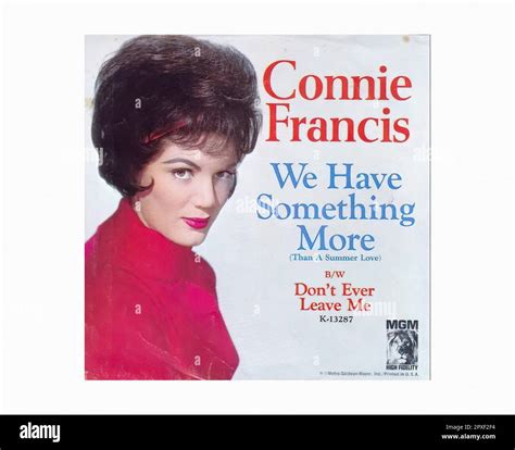 Connie Francis Where Cut Out Stock Images And Pictures Alamy