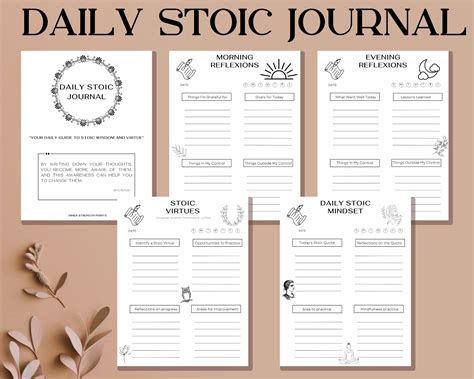 Daily Stoicism Journal Daily Stoic Art Stoic Planner Marcus Aurelius