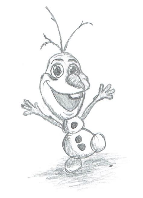 Olaf Pencil Drawing by Arceusfish on DeviantArt