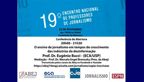 19º Encontro Nacional de Professores de Jornalismo Jornalismo e