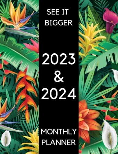 See It Bigger Planner Monthly Weekly Floral Year Monthly