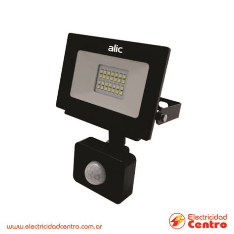 Proyector Alic Led 20w Con Sensor de Movimiento Luz Día Slim PRO0013