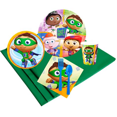 Super Why Party Pack For 16 Thepartyworks