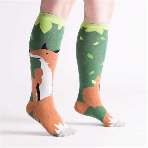 Women S Stretch It™ Foxy Lady Knee Highs Fox Socks Cool Socks Socks