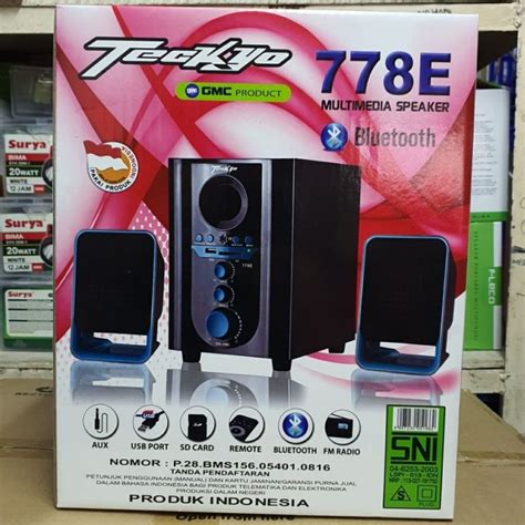 Jual Speaker Aktif GMC Teckyo 778E Bluetooth Subwoofer Bass Shopee