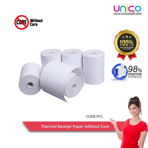 Coreless Thermal Receipt Paper Mm X Mm Mm X Mm Mm X Mm