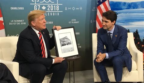 Justin Trudeau Trolls Trump With Framed Photo Of His Grandfathers