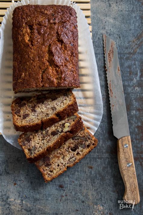 Bananenbrood Met Chocolade En Pecannoten Recept