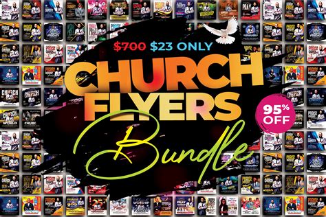 70+ Church Flyers Bundle | Flyer Templates ~ Creative Market