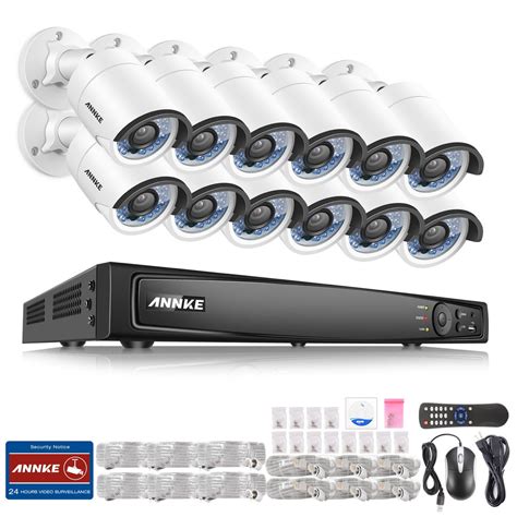 ANNKE 16 Channel 1080P Network POE Video Security System And 12 2 0MP