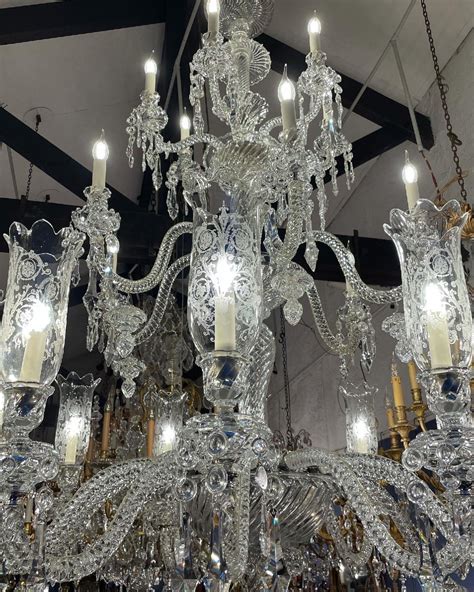 Proantic Grand Lustre En Cristal Maison Baccarat