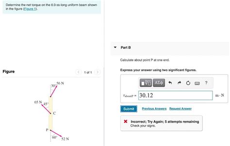 Solved Determine The Net Torque On The 6 0 M Lon SolutionInn