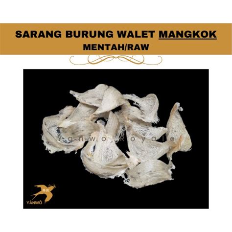 Jual Sarang Burung Walet Yanwo Mangkok Bersih Raw Mentah Asli