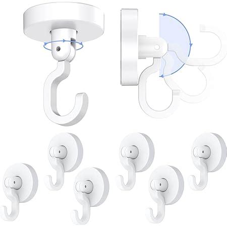 Hushtong Adhesive Hooks Heavy Duty Wall Hooks 20kg Max Self Adhesive