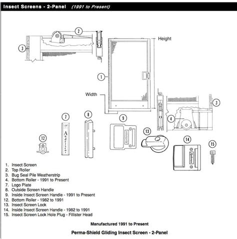 Andersen Sliding Patio Door Replacement Parts