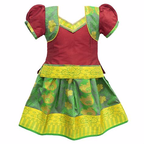 Onam Special Kid S South Indian Pattu Pavadai Indian Ethnic Wear For