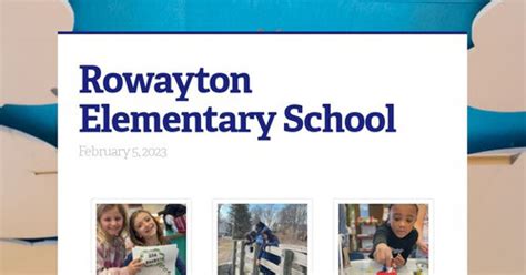 Rowayton Elementary School Smore Newsletters For Education