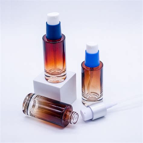 30ml Glass Heavy Bottles With Twist Lock Pumps Bv Cosmetic Packaging