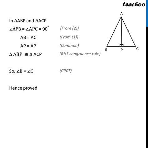 Ex 7 3 5 ABC Is An Isosceles Triangle With AB AC Draw AP BC