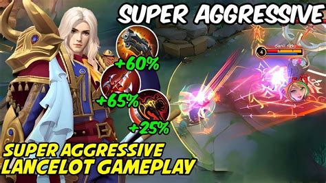 Super Aggressive Lancelot Gameplay New Patch 2024🔥 Lancelot Best Build