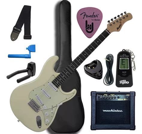 Kit Guitarra Stratocaster Memphis Mg Amplificador Frete Gr Tis