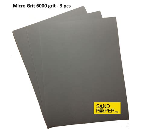 6000 Grit Sandpaper - 3 PCS Sanding Sheets | Premium Micro Grit