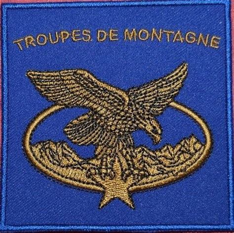 insigne militaire patch armée écusson Troupes de Montagne Chasseurs