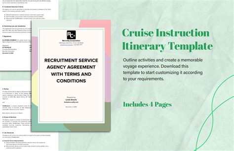 Recruitment Service Agency Agreement With Terms And Conditions In Word