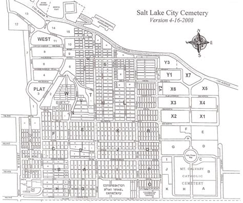 Map of Salt Lake City Cemetery (Downloadable) – Salt Lake City Cemetery