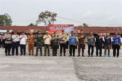 Polres Taput Laksanakan Apel Gelar Pasukan Operasi Mantap Brata Toba