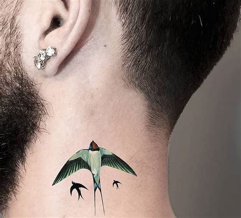 Discover 79+ bird tattoo behind ear - in.cdgdbentre