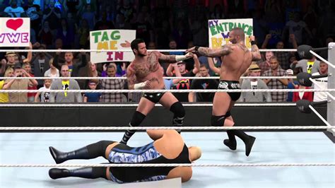 Wwe K Universe Mode Cut Scene Cm Punk Saves Big Show From Randy