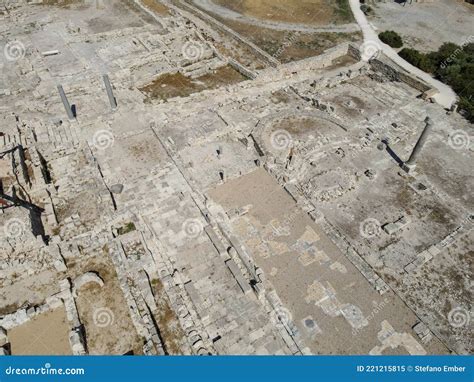 View Of The Archaeological Ruins Of King Herod S Port Town Of Caesarea