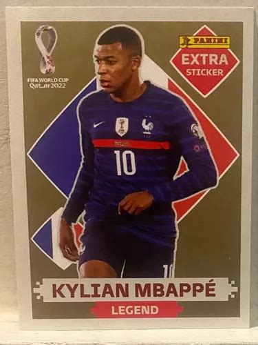 Estampa Extra Dorada Mundial Qatar Kylian Mbapp En Venta En