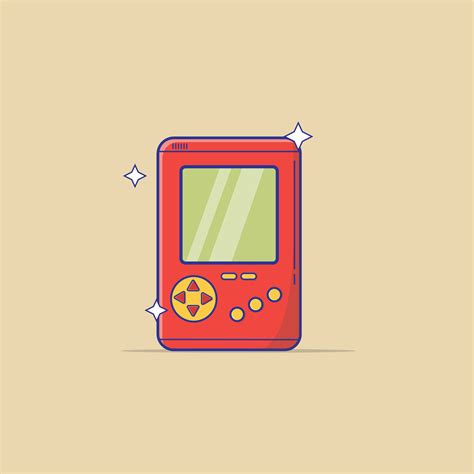 Retro Video Games Console Vector Illustration Flat Cartoon Design S