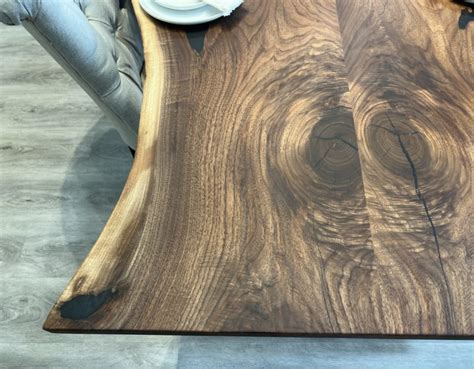 Hocking Live Edge Walnut Dining Table 10 Pathway Tables