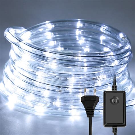 M Tube Lumineux Ext Rieur Led Guirlande Lumineuse D Coration Blanc