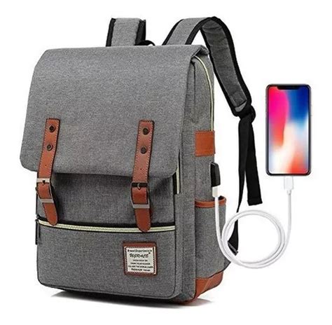 Ugrace Mochila Para Portatil Vintage Con Puerto De Carga Usb Envío gratis