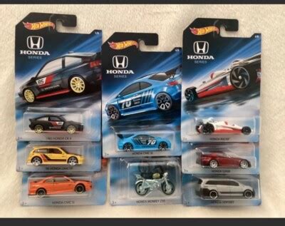 Hot Wheels 70th Anniversary Honda Car Series Set Of 8 Limited Edition EBay