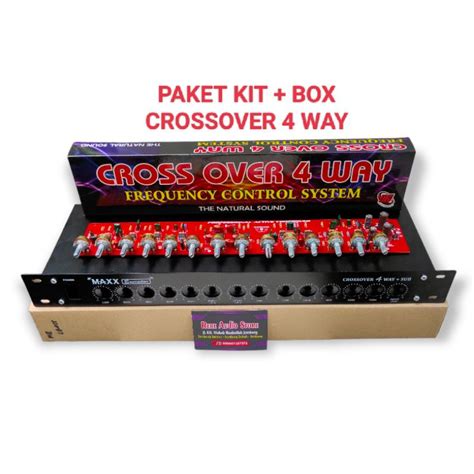 Jual Paket Kit Box Crossover Aktif 4 WAY Subwoofer Cross Over