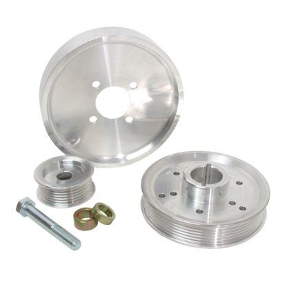 BBK 02 04 Mustang 4 6 GT Underdrive Pulley Kit Lightweight CNC Billet