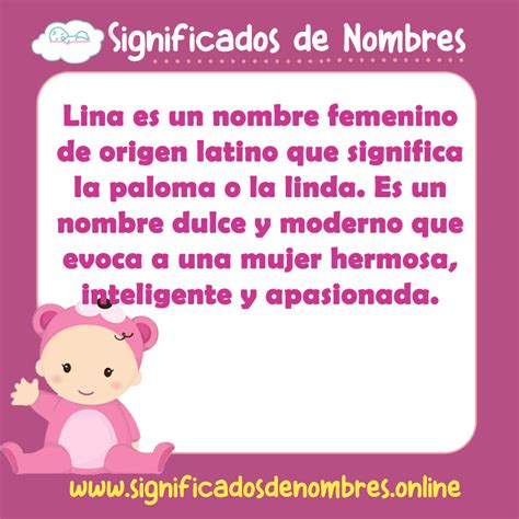 Significado de Lina 【 APODOS, ORIGEN Y MÁS
