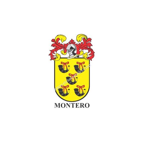 Llavero heráldico MONTERO Personalizado con apellido escudo de la