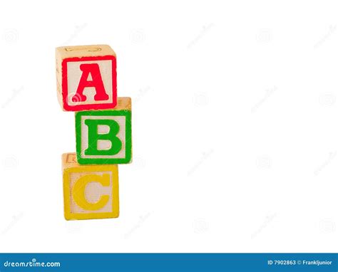 2 blocs d ABC empilés image stock Image du chéri jouet 7902863