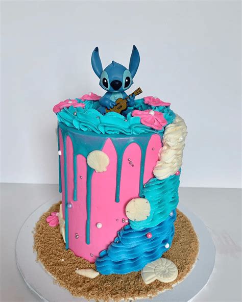 Lilo And Stitch Cake Design Images Lilo And Stitch Birthday Cake Ideas Stitch Cake Disney