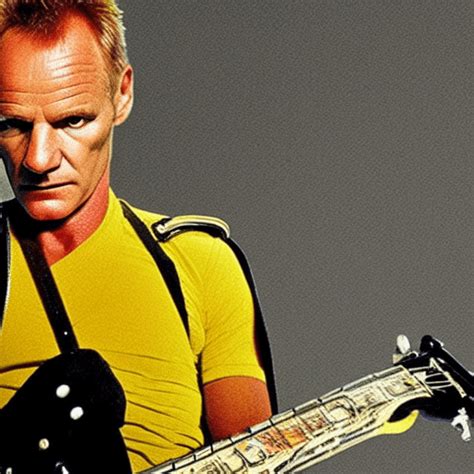 Sting from the Police Highly Detailed · Creative Fabrica