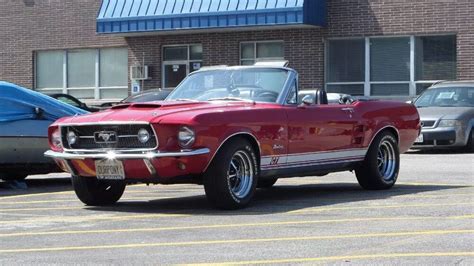 Candy Apple Red 1967 Ford Mustang Gt Convertible